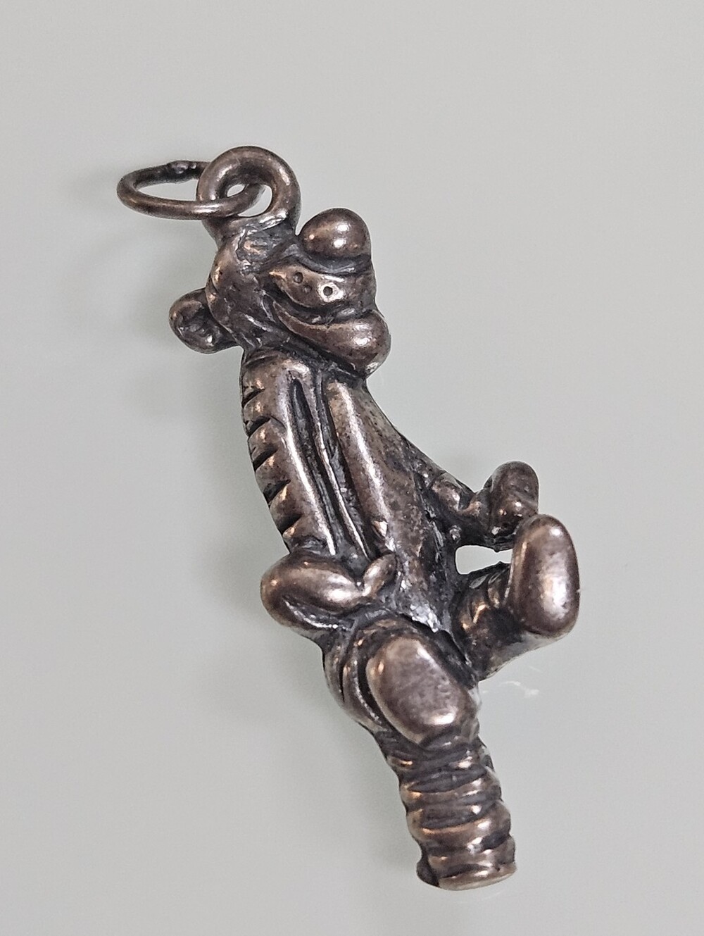 Vintage Disney Sterling Silver Tigger the Tiger Bouncing on Tail Charm